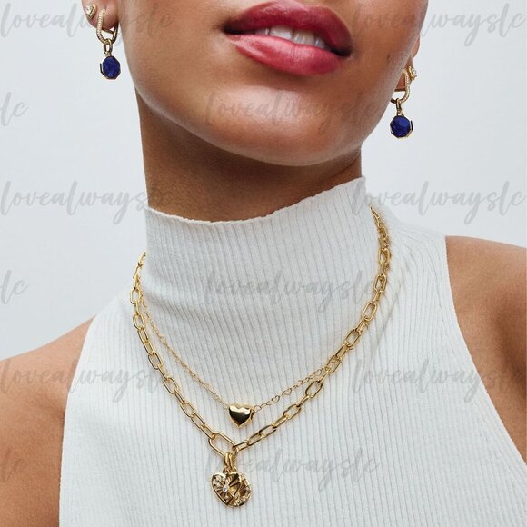 Pandora Blue Engravable Mini Medallion Charm - Picture 7 of 7